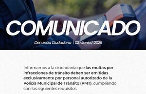 Municipalidad emite comunicado tras procedimiento irregular de agente de tránsito - San Lorenzo Hoy