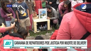 En caravana piden justicia para joven delivery en Asunción