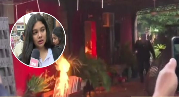 Vecinos enardecidos incendiaron casa del sospechoso del crimen de Fernanda - SNT