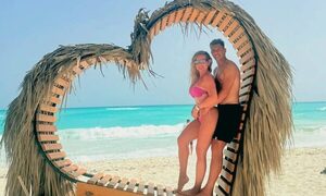 ¡Oky el amor! Dahiana Bresanovich mostró sus momentos más románticos con Blas Riveros en el Caribe