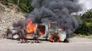 Con más de 700 disparos, así emboscaron y calcinaron a cinco policías en Frontera Comalapa, Chiapas - ADN Digital