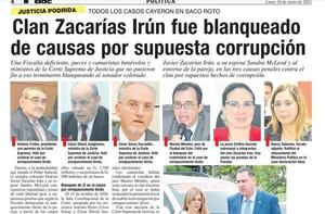 Pese a inminente querella, Zacarías Irún insiste en que esposo de diputada está en CDE     - Política - ABC Color