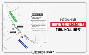 Anuncian nueva etapa de obras sobre Mariscal López: habrá desvíos y cierre de accesos - ADN Digital