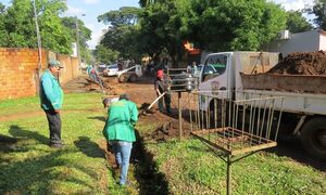 Realizan operativo de limpieza en el barrio San Antonio