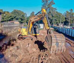 MOPC inició los trabajos del Proyecto de Protección de Márgenes del Arroyo San Lorenzo - San Lorenzo Hoy