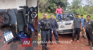  HALLARON UNA MOTOCICLETA EN DESARME EN TRINIDAD 