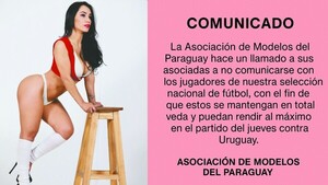 Aso de Modelos inició una insólita campaña “anti-coqueteo” a jugadores en previa al partido