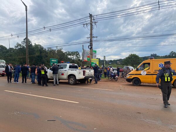 Motociclista fallece en accidente en el acceso al barrio Itá Paso