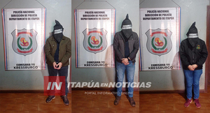 FUNCIONARIOS DE UNA EMPRESA DETENIDOS POR PRESUNTO HURTO DE CARGA DE SOJA