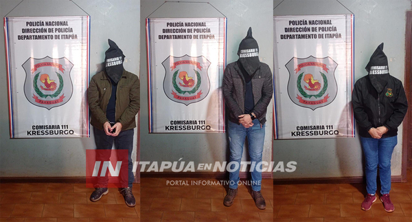 FUNCIONARIOS DE UNA EMPRESA DETENIDOS POR PRESUNTO HURTO DE CARGA DE SOJA