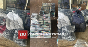 INCAUTAN VEHÍCULO CON MERCADERÍA DE CONTRABANDO SOBRE RUTA PY06