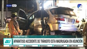 Aparatoso accidente de tránsito en Asunción