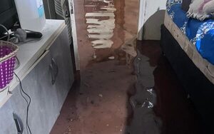 Temporal deja varias zonas bajo agua en Alto Paraná