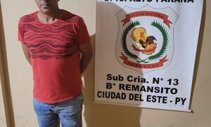 Detienen a buscado por violencia familiar