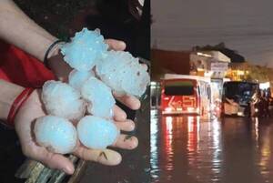 “Bombas” de hielo, calles que se “fueron”, inundaciones y sarambi de acá para allá tras temporal