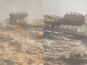 (VIDEO). La Cataratas del Iguazú tuvieron que ser cerradas