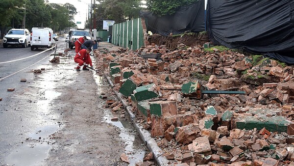 Temporal colapsa Gran Asunción con desbordes, derrumbes e inundación