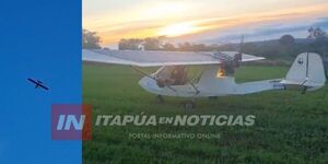  AVIONETA REALIZÓ ATERRIZAJE FORZOSO EN ALTO VERÁ 
