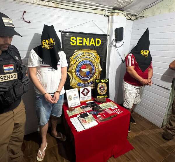 Dos detenidos por presunto microtráfico en Encarnación - Policiales - ABC Color