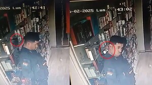 Insólito: policía aprovecha asalto frustrado para robar perfumes