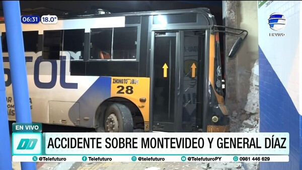 Accidente deja cuantiosos daños materiales en Asunción