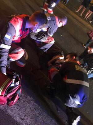 Peatón herido tras ser embestido por un automóvil en la rotonda "Boquerón" de Encarnación