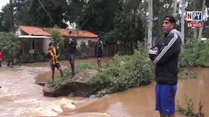 Tormenta arrasa con Luque: arroyo Yukyry se desborda y deja aislado un barrio entero