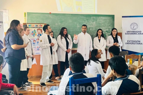 Estudiantes de Universidad Sudamericana desarrollan actividad “Intoxicación por Domisanitarios y sus Impactos en la Salud” - El Nordestino