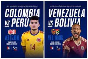 ¡Viví Colombia vs. Perú y Venezuela vs. Bolivia por Unicanal! | Unicanal