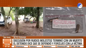 Disputa por ruidos molestos termina en homicidio en Alto Paraná
