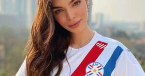 La Nación / Hincha de lujo: Nadia Ferreira también vibró con el triunfo de Paraguay