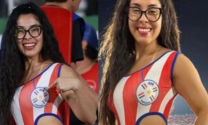 Rosy Alderete atendió a uno que le criticó por ir asiete luego al estadio