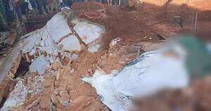 Diario HOY | Caaguazú: albañil pierde la vida tras derrumbe de muralla