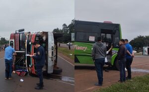 Percance rutero entre dos colectivos deja heridos - La Clave
