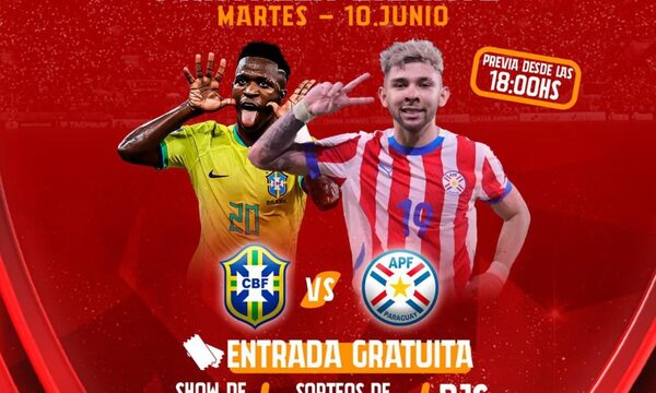 Paraguay – Brasil, en el estadio de 3 de Febrero
