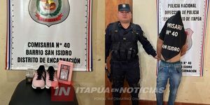  DETIENEN SUJETO CON DOS ÓRDENES DE CAPTURA EN ENCARNACIÓN 