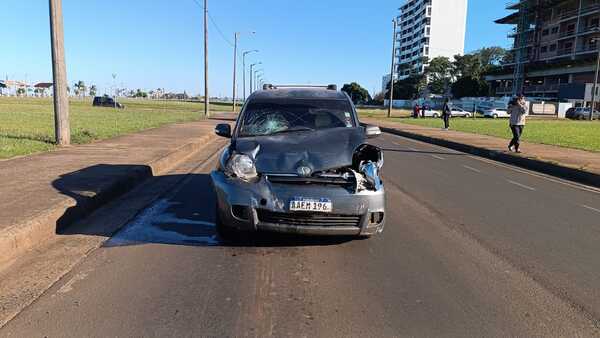 Accidente de tránsito en Encarnación deja un herido leve