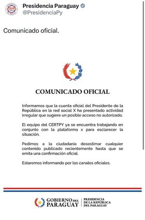 Hackean cuenta de Peña y el Gobierno pide desestimar publicaciones recientes - El Trueno