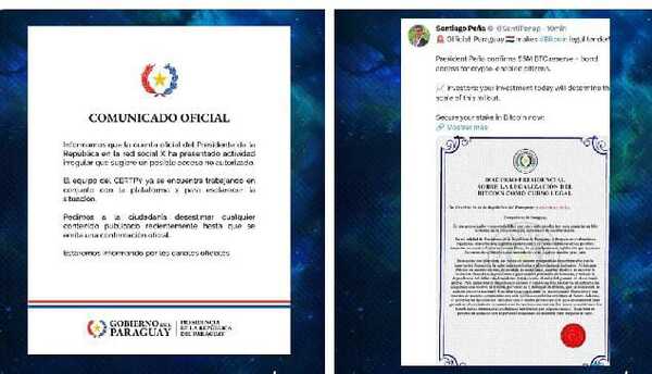Detectan posible hackeo en cuenta del presidente Peña en la red social X - ADN Digital