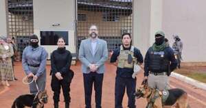 La Nación / Cereso de Minga Guazú cuenta con un can pastor alemán para detección de drogas