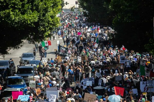 Trump envía 4.700 militares por protestas de migrantes en Los Ángeles