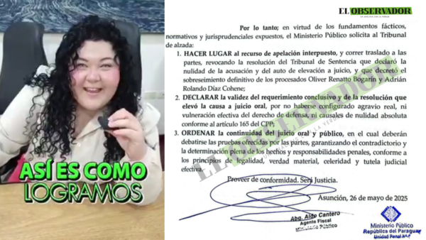 Fiscalía apela absolución de acusado por homicidio, que fue presumida por abogada en tik tok - El Observador