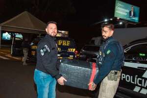 Dos paraguayos fueron detenidos con 1.163 kilos de marihuana en Brasil - ABC en el Este - ABC Color