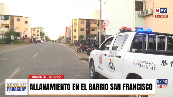 Desarticulan focos de microtráfico en el Barrio San Francisco