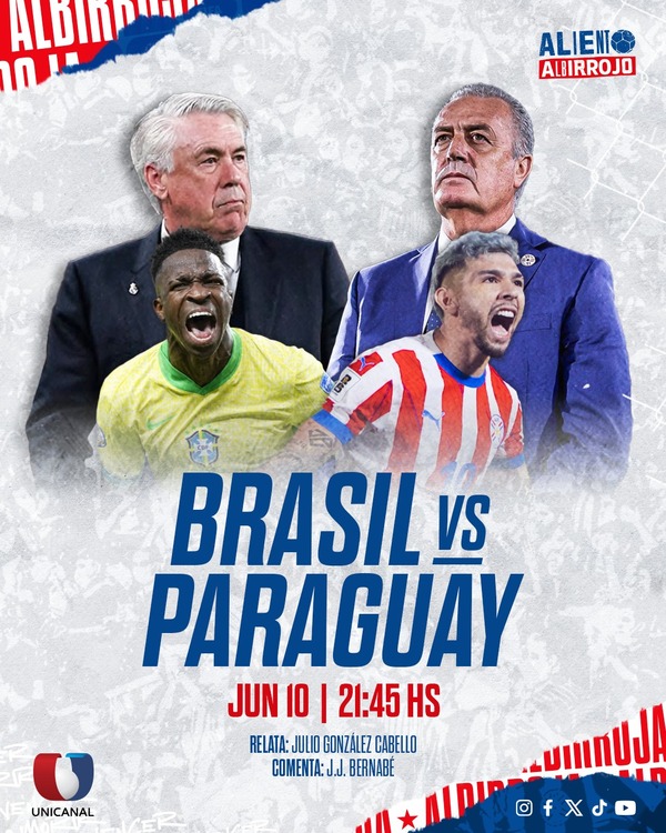 ¡Todas las emociones de Brasil vs. Paraguay se viven por Unicanal! | Unicanal