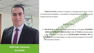 Juez rechaza amparo presentado por Wilfrido Cáceres respecto a su estudio de correspondencia  - El Observador