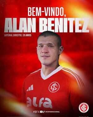Alan Benítez oficializado como nuevo jugador de Internacional de Porto Alegre