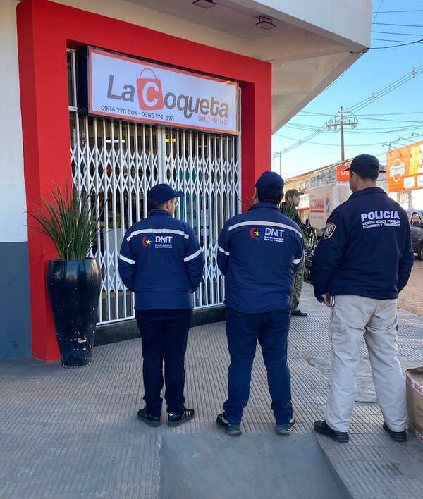 Concepción: suspenden actividad de un local comercial por omitir la entrega de comprobantes de ventas - Nacionales - ABC Color