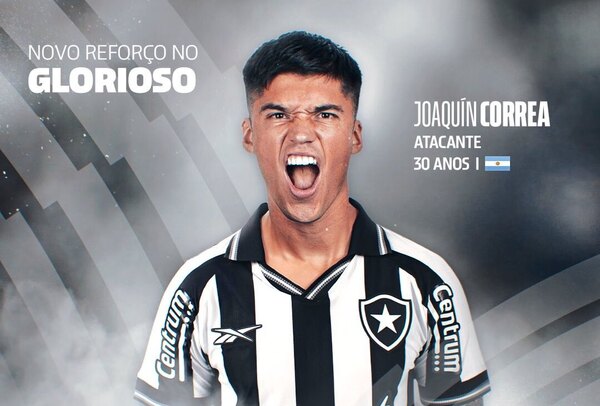 Versus / Botafogo ficha al argentino Joaquín Correa en vísperas de Mundial de Clubes