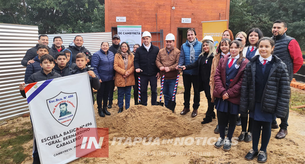 INICIAN OBRAS PARA SALA DE PRIMERA INFANCIA EN LA ESCUELA B. CABALLERO DE CAMBYRETÁ
